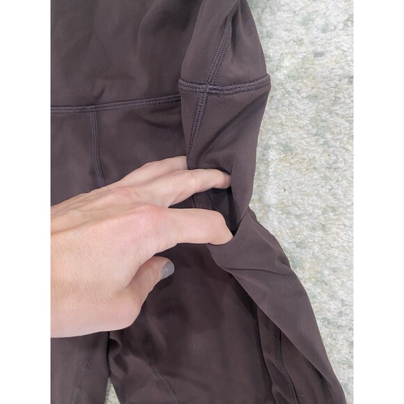 Quince Women Size L Power-Up High-Rise Training Pocket Legging Espresso Leggings - Picture 3 of 8